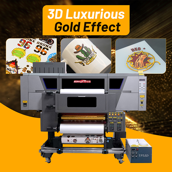 KingJet KJ-604GUV 24 Inch Integrated Foil UV DTF Printer